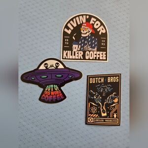 Dutch Bros 3 Piece Sticker Set